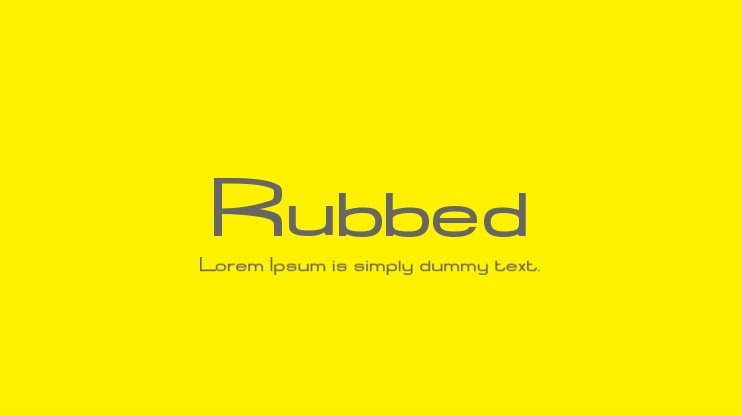 Przykład czcionki Rubbed Normal