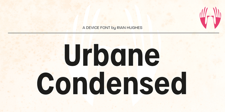 Przykład czcionki Urbane Condensed Medium