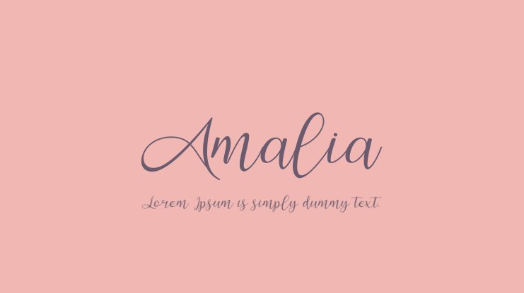 Przykład czcionki Amalia