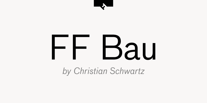 Przykład czcionki FF Bau Pro