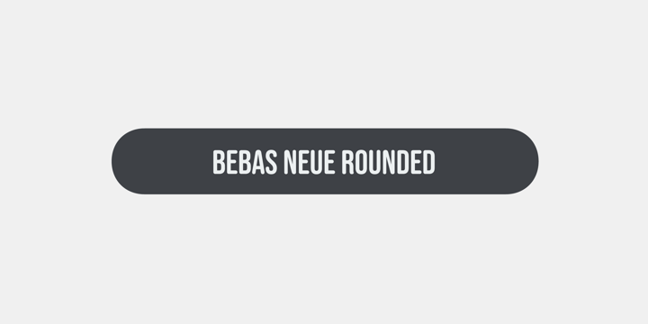 Przykład czcionki Bebas Neue Rounded