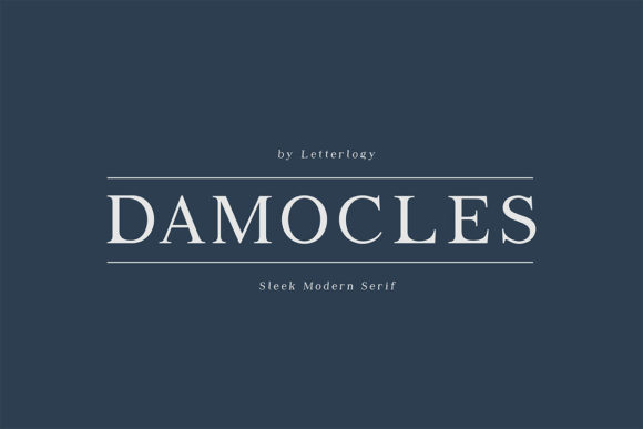 Przykład czcionki Damocles