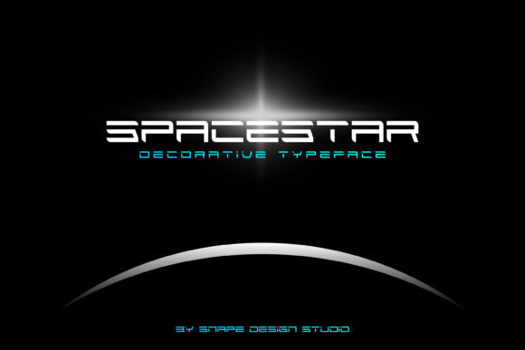Przykład czcionki Spacestar Regular