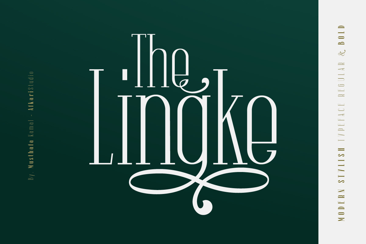 Przykład czcionki The Lingke