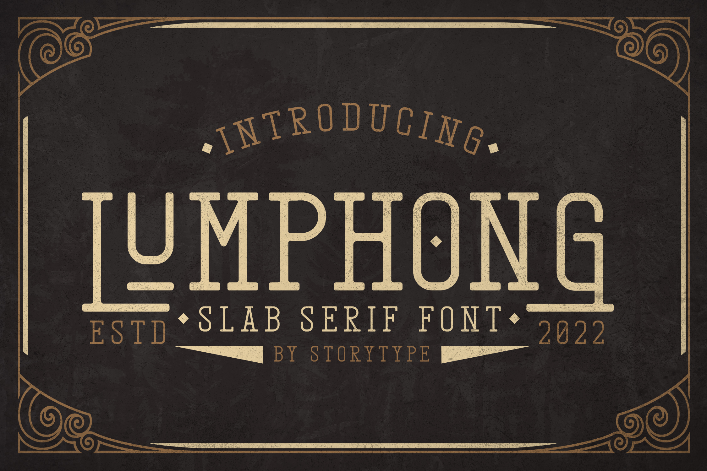Przykład czcionki Lumphong Italic
