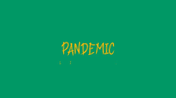 Przykład czcionki Pandemic Regular