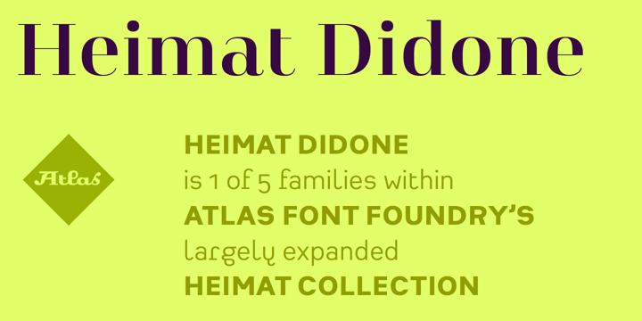 Przykład czcionki Heimat Didone 14 SemiBold Italic