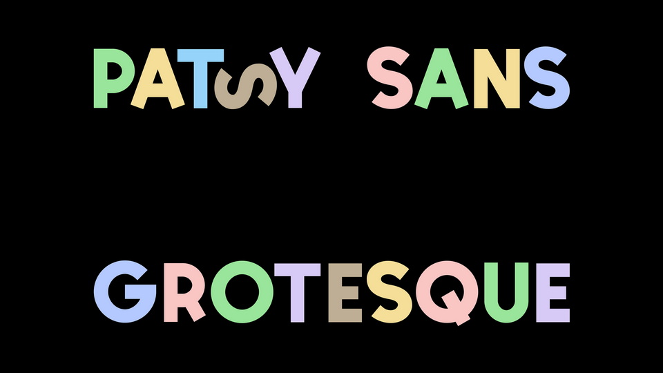 Przykład czcionki Patsy Sans