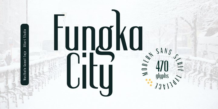 Przykład czcionki Fungka City
