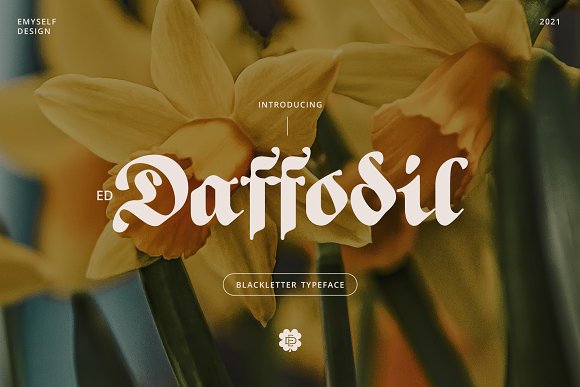 Przykład czcionki ED Daffodil