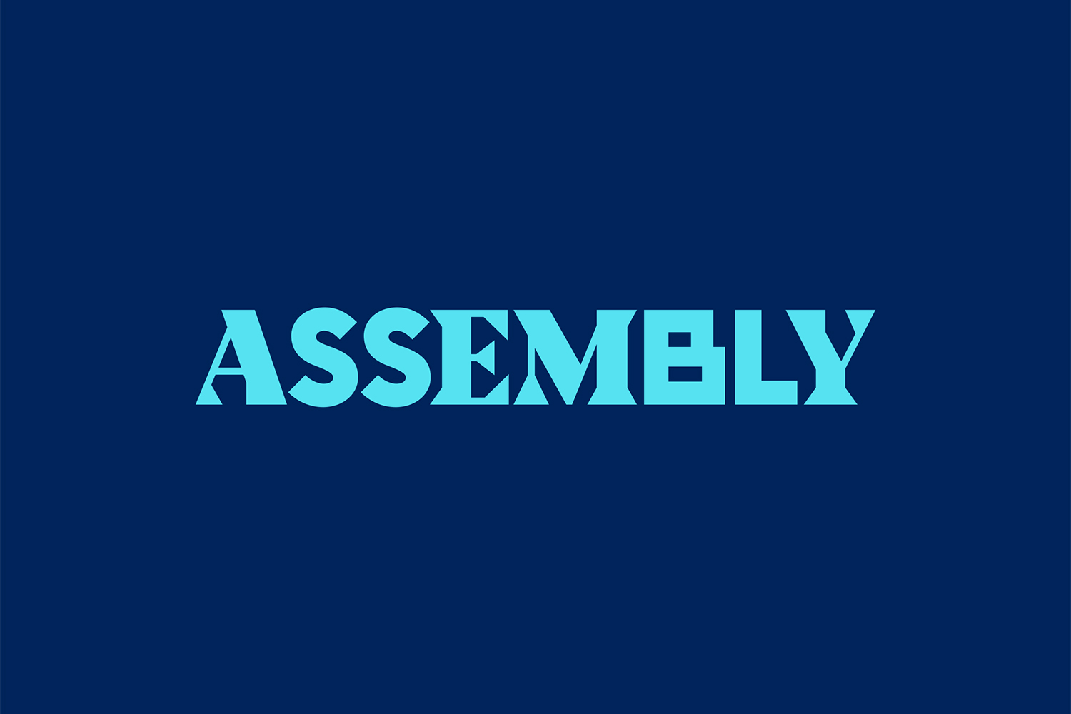 Przykład czcionki Assembly Regular
