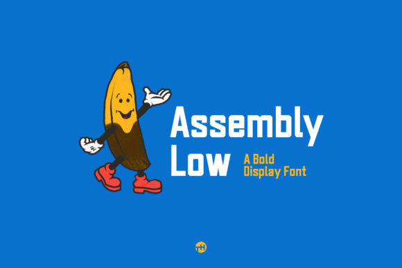 Przykład czcionki Assembly Low Regular