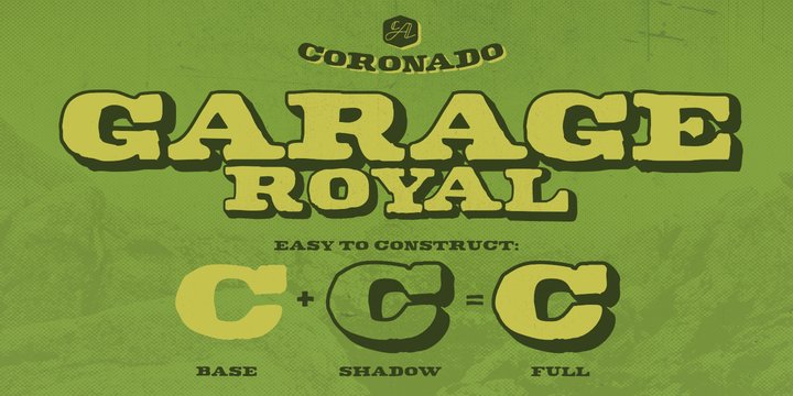 Przykład czcionki CA Coronado Regular