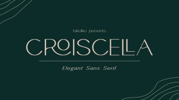 Przykład czcionki Croiscella Bold Italic