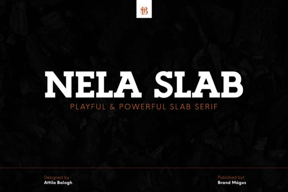 Przykład czcionki Nela Slab Semibold