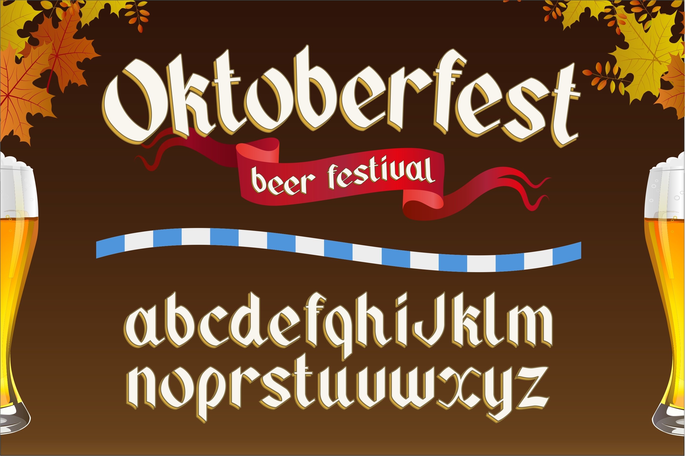 Przykład czcionki Oktoberfest