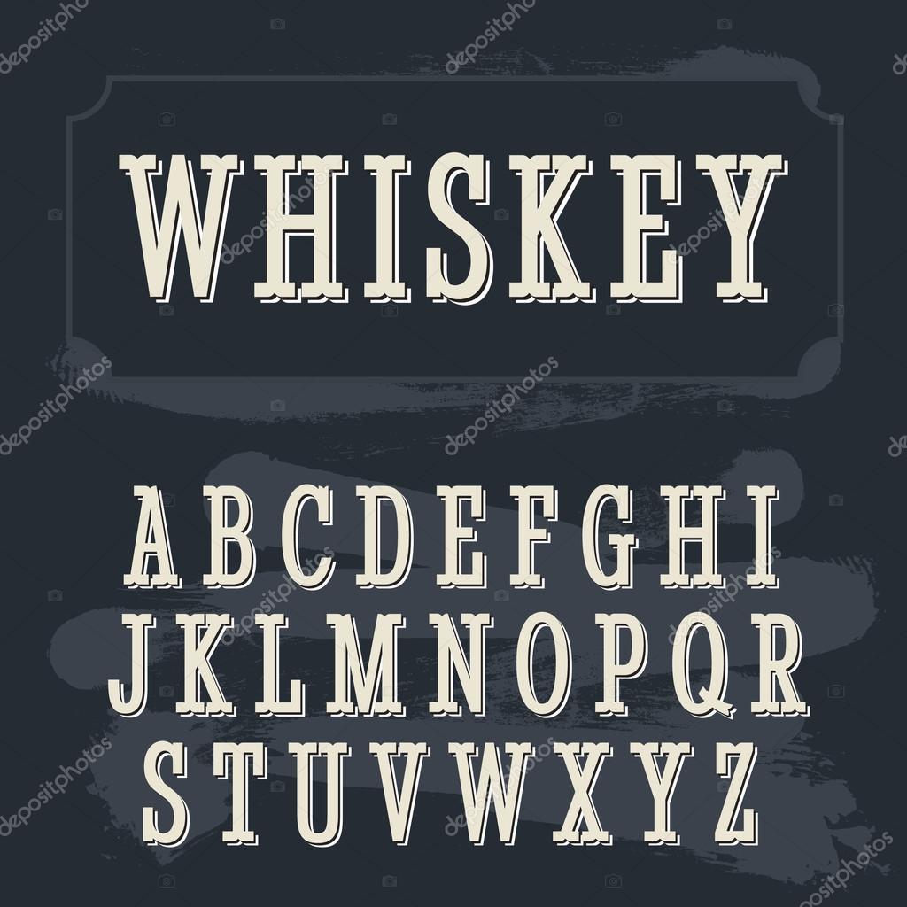 Przykład czcionki Old Whisky
