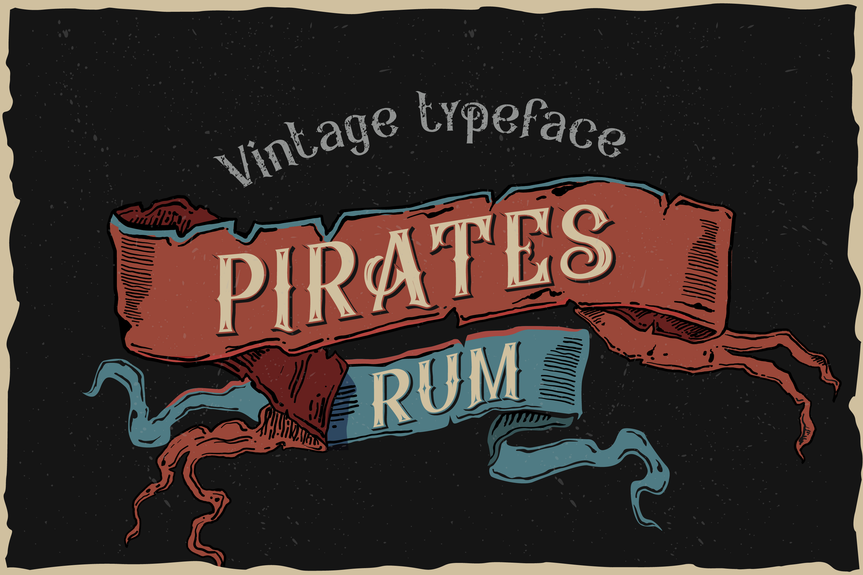 Przykład czcionki Pirates Rum Texture