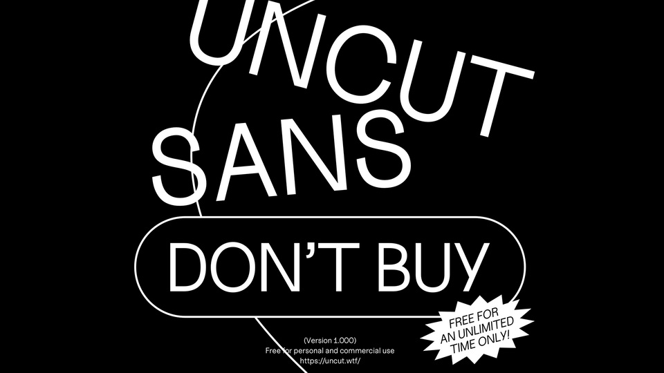 Przykład czcionki Uncut Sans