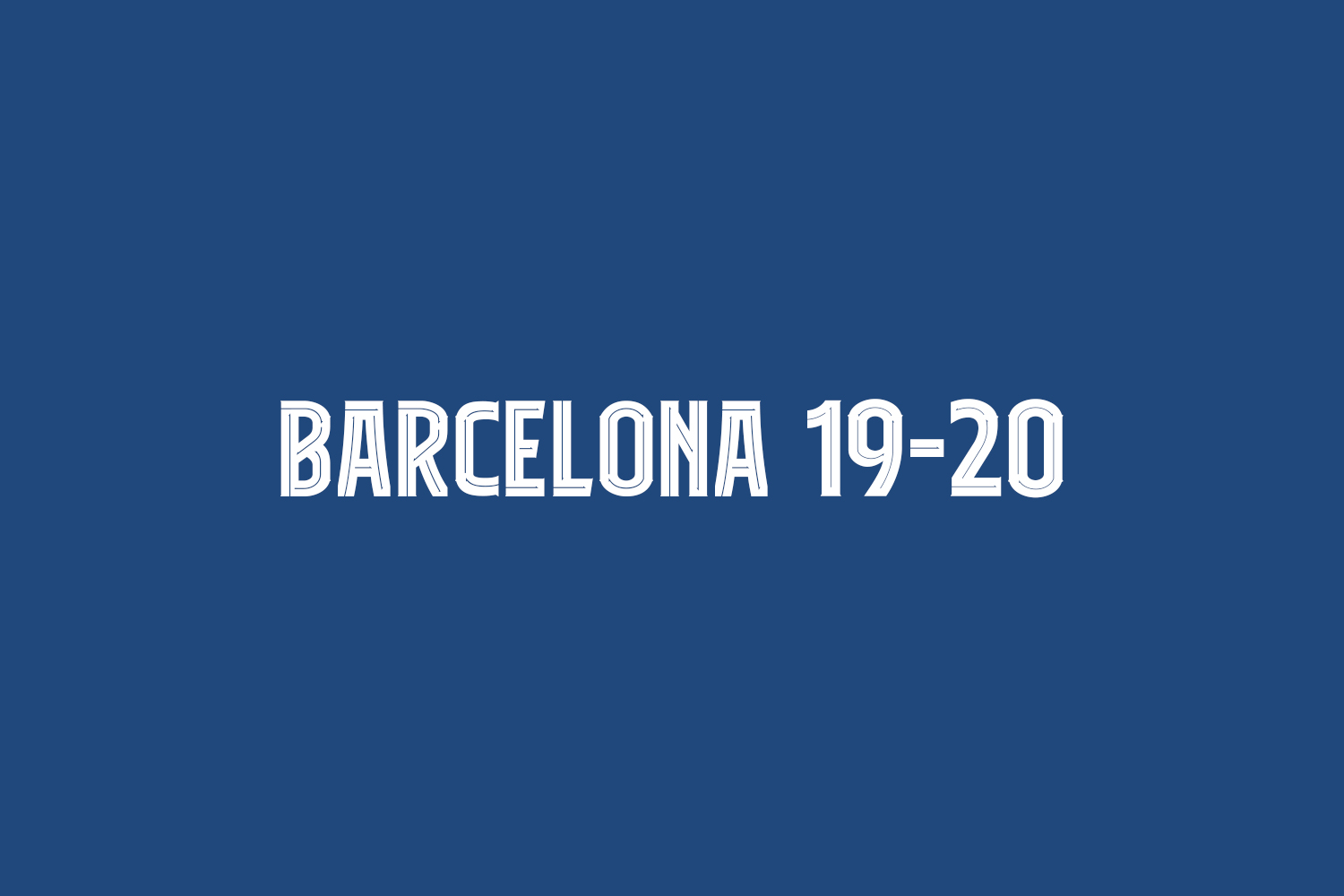 Przykład czcionki Barcelona 19-20
