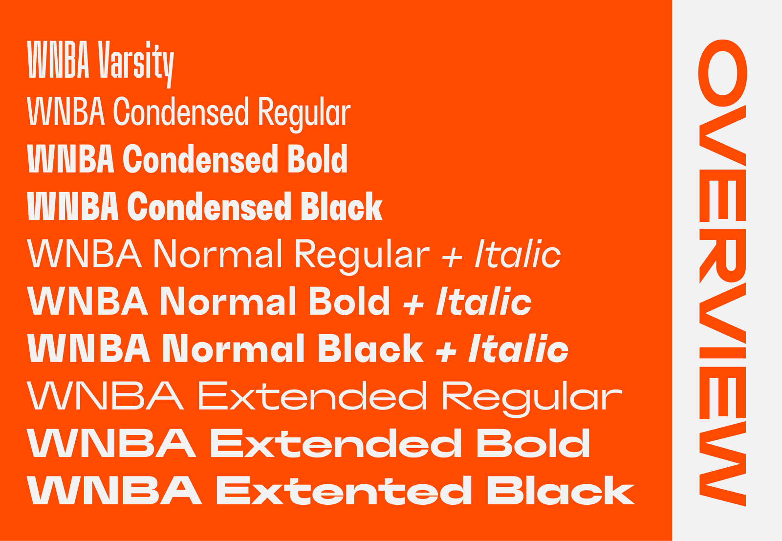 Przykład czcionki WNBA Bold Italic