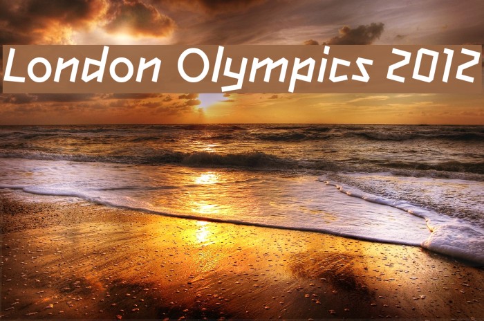 Przykład czcionki London Olympics 2012