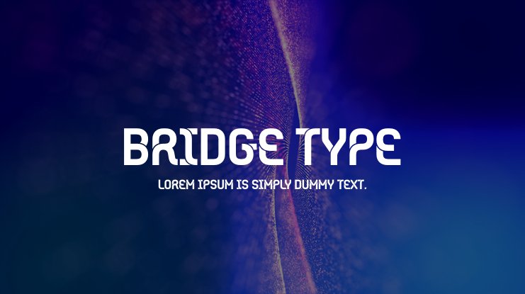 Przykład czcionki Bridge Type (Euro 2020)