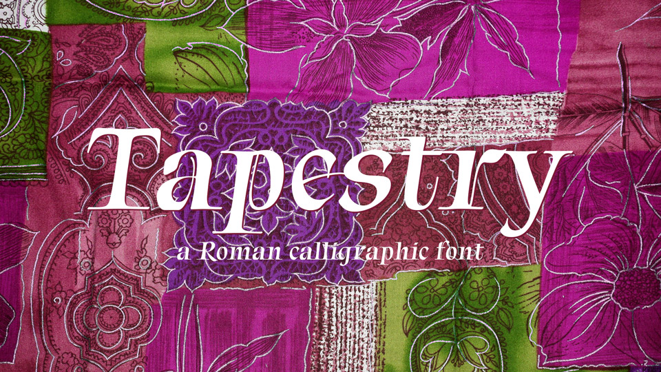 Przykład czcionki Tapestry