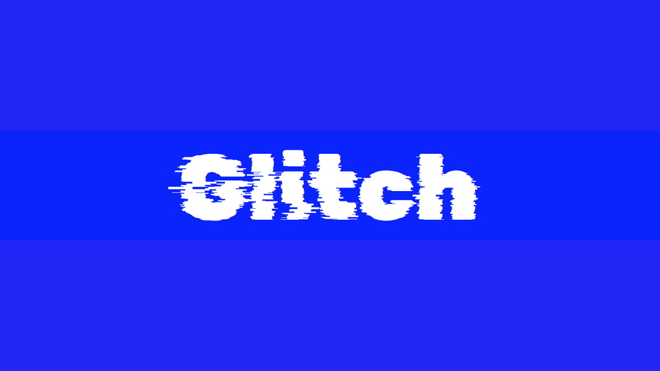 Przykład czcionki Rubik Glitch