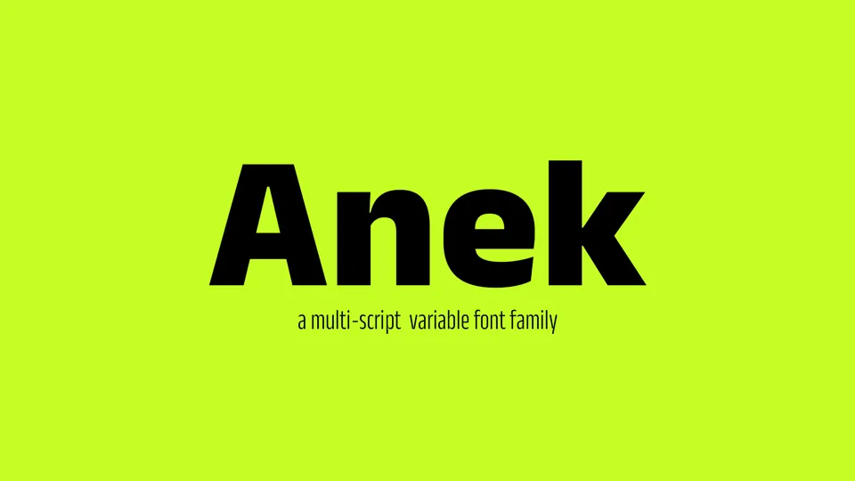 Przykład czcionki Anek Malayalam