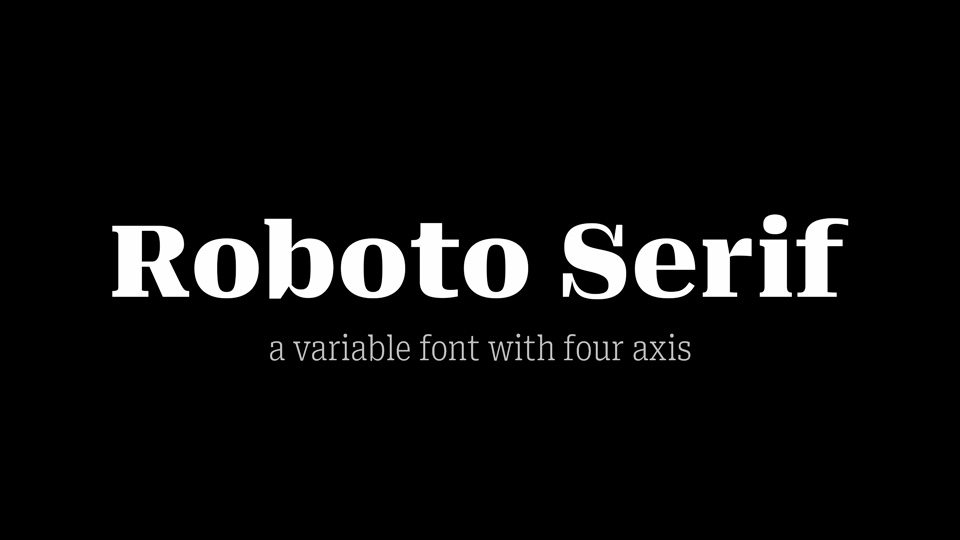 Przykład czcionki Roboto Serif