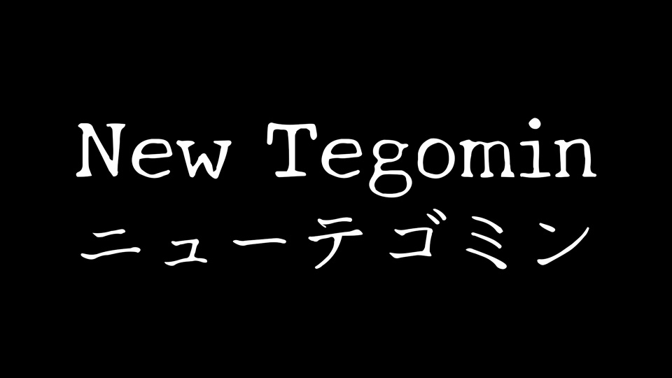 Przykład czcionki New Tegomin