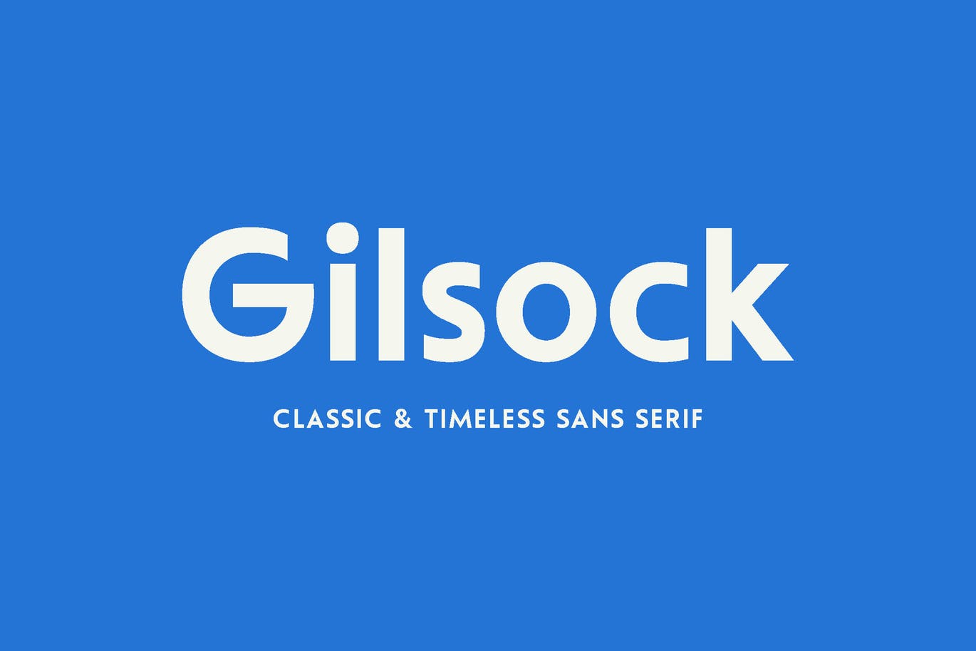 Przykład czcionki Gilsock Regular