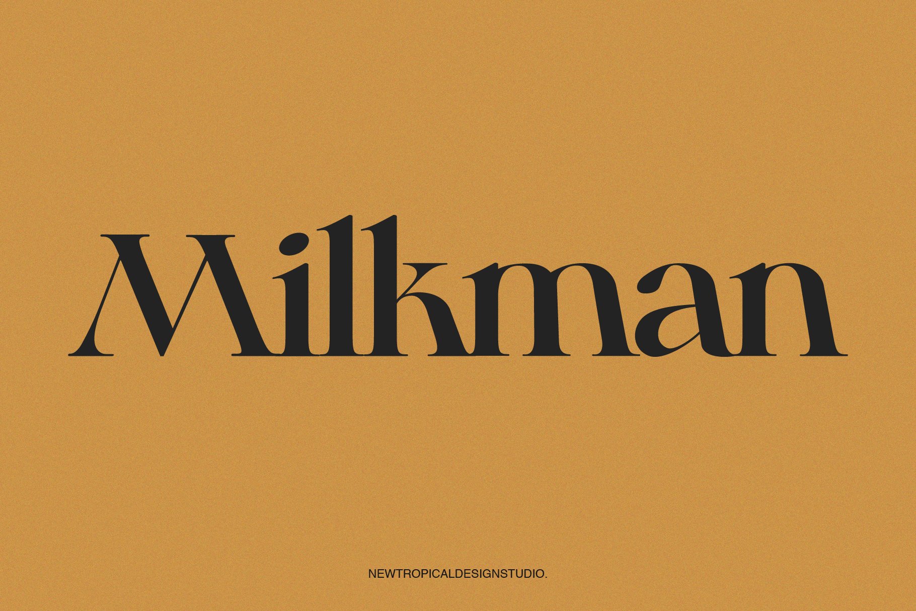 Przykład czcionki Milkman