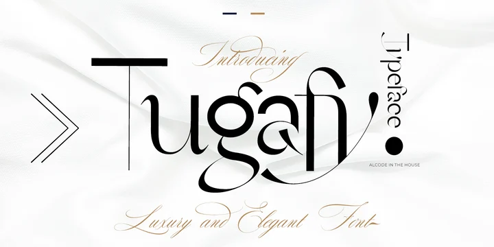 Przykład czcionki Tugafy Regular