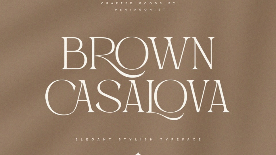 Przykład czcionki Brown Casalova