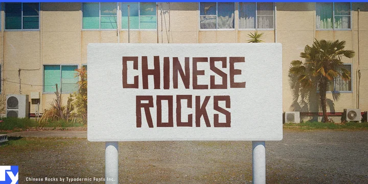 Przykład czcionki Chinese Rocks
