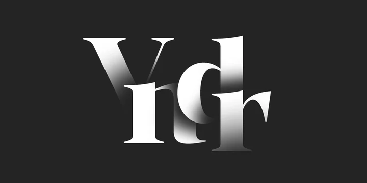 Przykład czcionki Vendura Light Italic