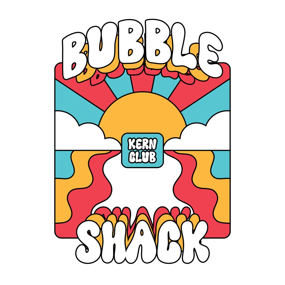 Przykład czcionki Bubble Shack