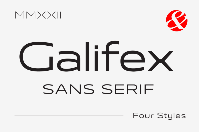 Przykład czcionki Galifex