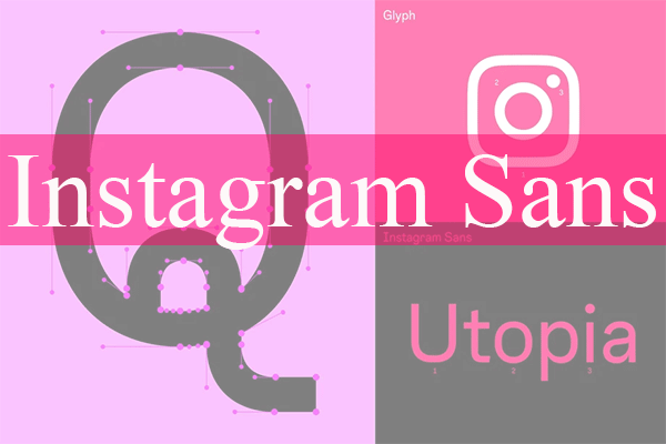 Przykład czcionki Instagram Sans