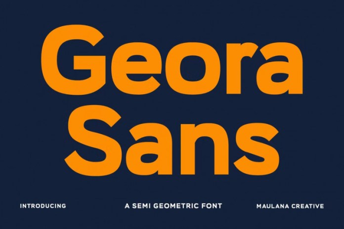 Przykład czcionki Geora Sans Regular