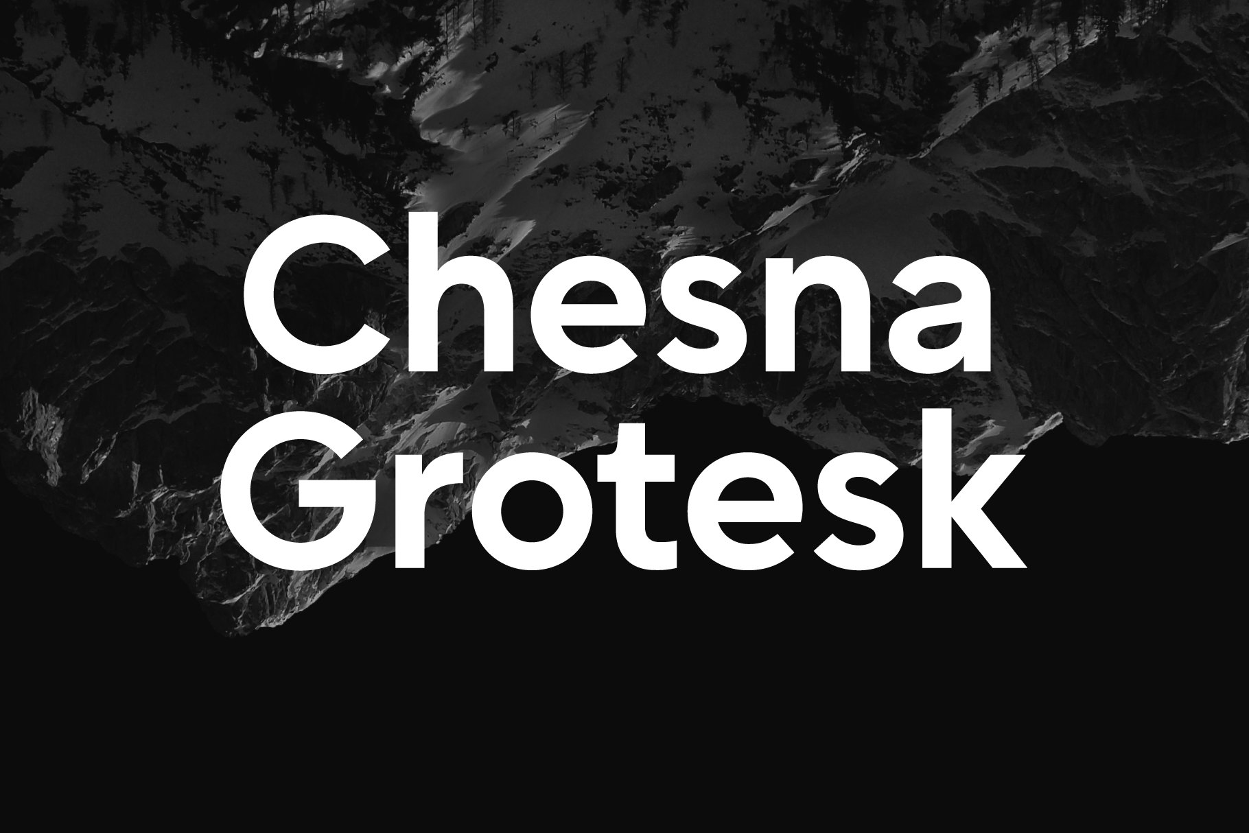 Przykład czcionki Chesna Grotesk Italic