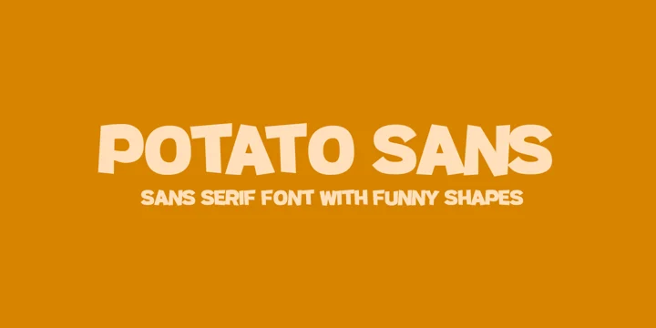 Przykład czcionki Potato Sans