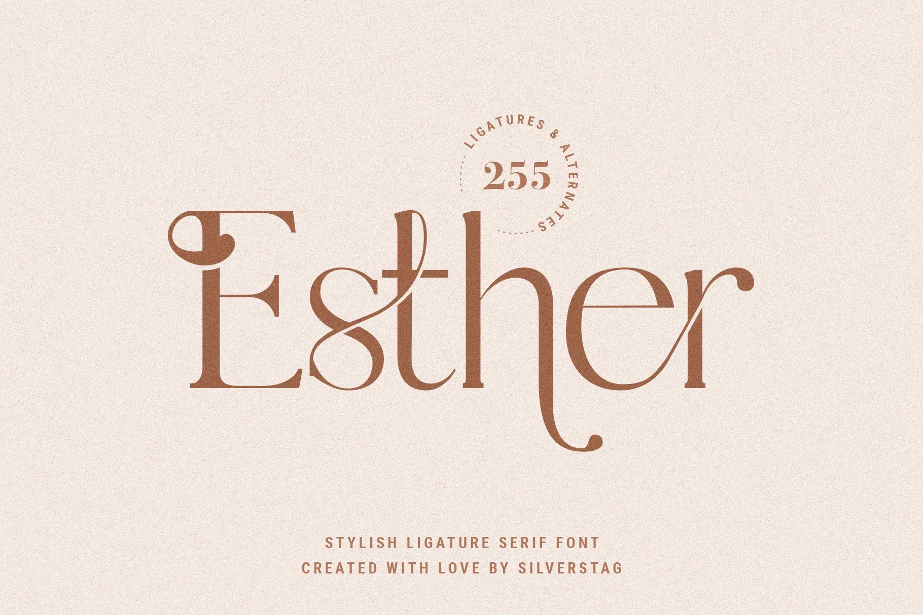 Przykład czcionki Esther