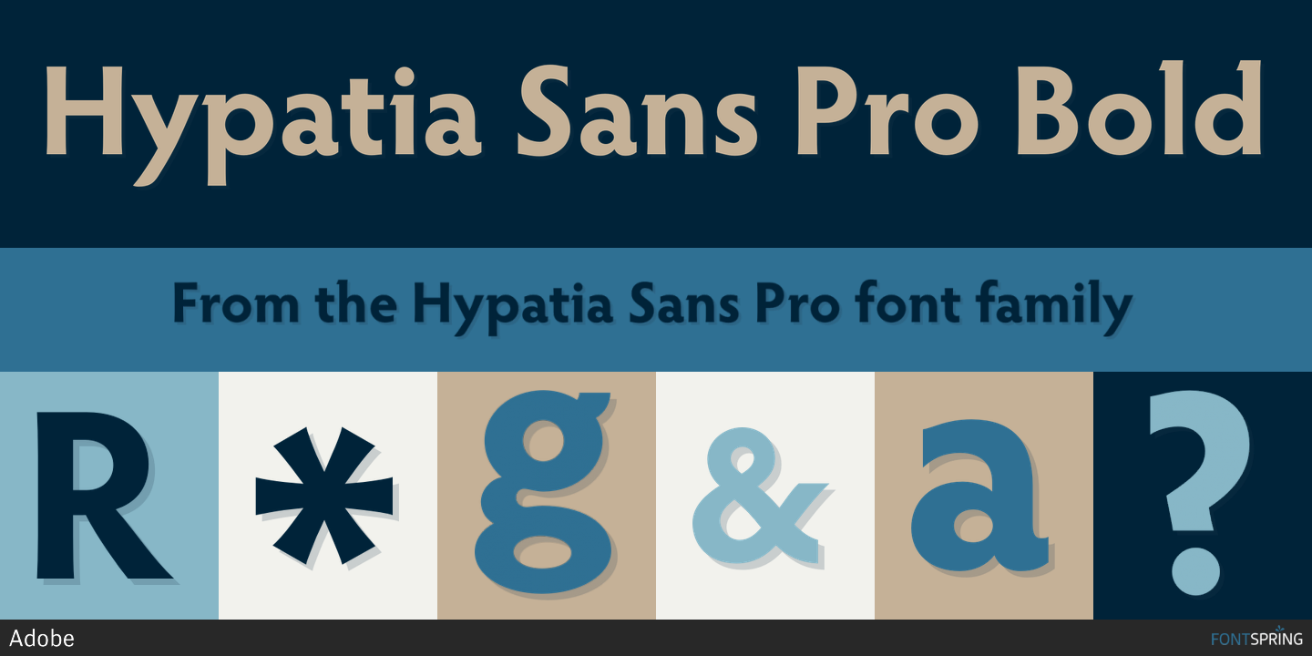 Przykład czcionki Hypatia Sans Pro