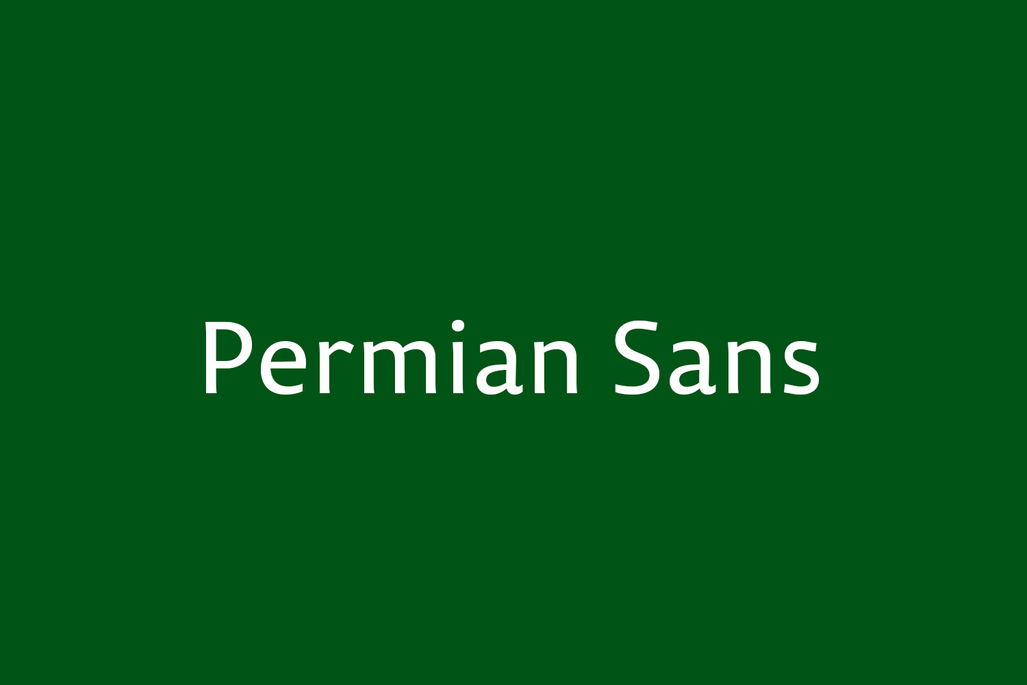 Przykład czcionki Permian Sans