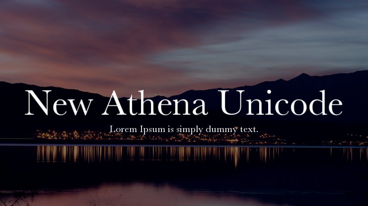 Przykład czcionki New Athena Unicode