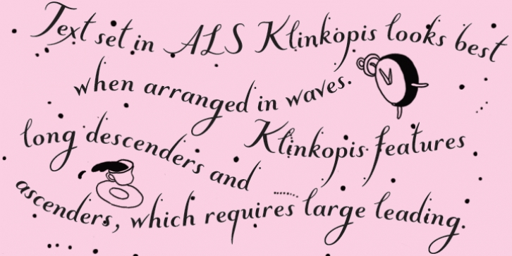 Przykład czcionki Klinkopis
