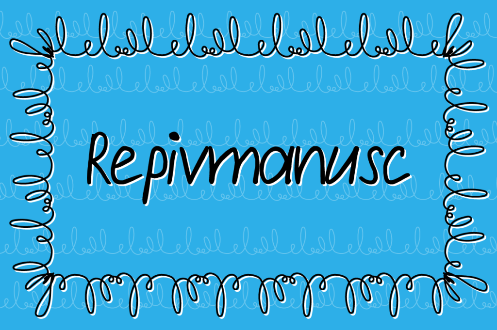 Przykład czcionki Repivmanusc Regular